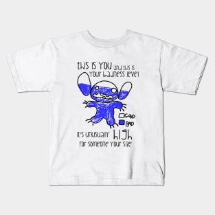 Badness level - blue Kids T-Shirt